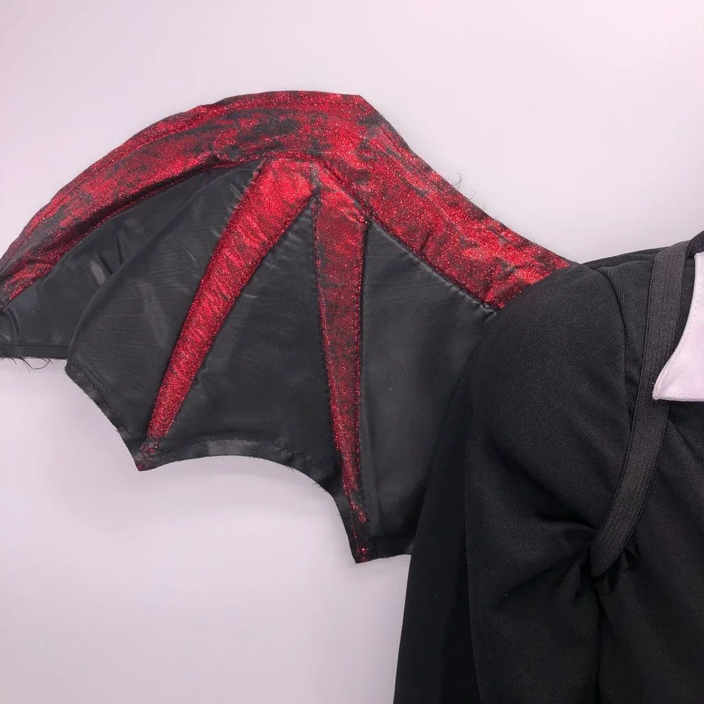 Very Bat Girl Child Large 10/12 Dress‎ Wings Bat Dolly Halloween Costume
